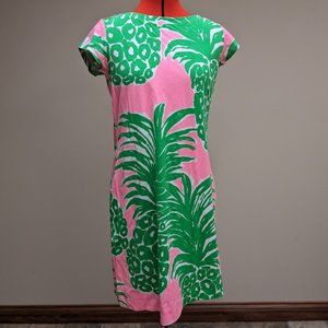 Lilly Pulitzer Flamenco Pineapple Loren Dress Size Medium